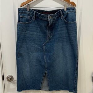 Lucky Brand Blue Denim A-Line Skirt